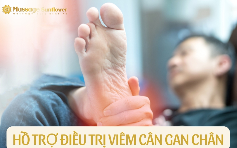 Massage foot trị liệu viêm cân gan chân