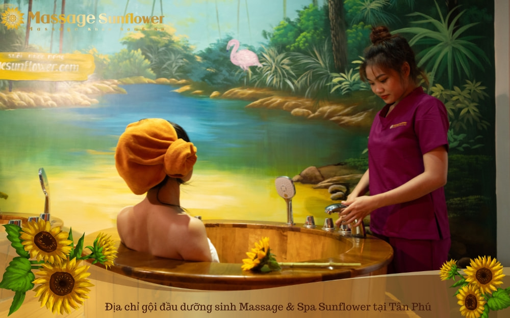 Địa chỉ gội đầu dưỡng sinh Massage Sunflower tại Tân Phú