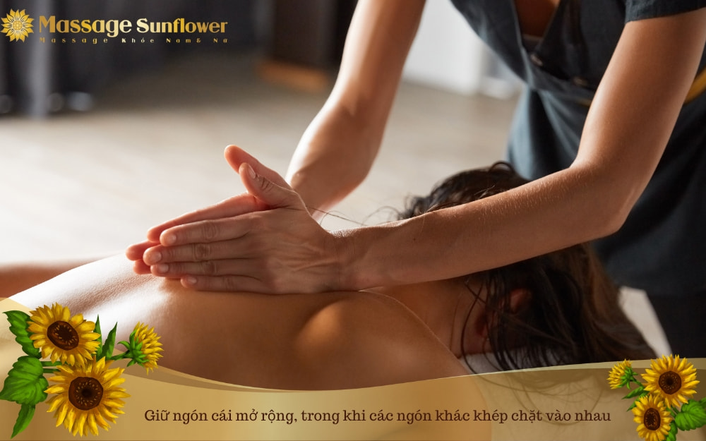 cách massage bằng cách vuốt cơ bắp ở lưng