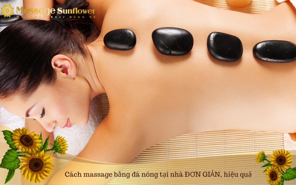 cách massage bằng đá nóng