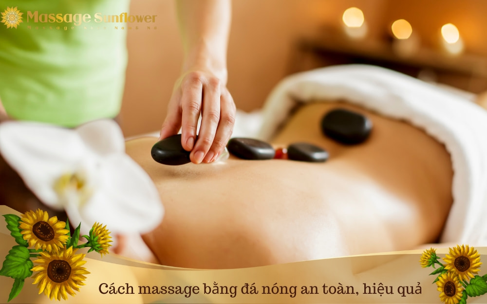 cách massage bằng đá nóng tại nhà