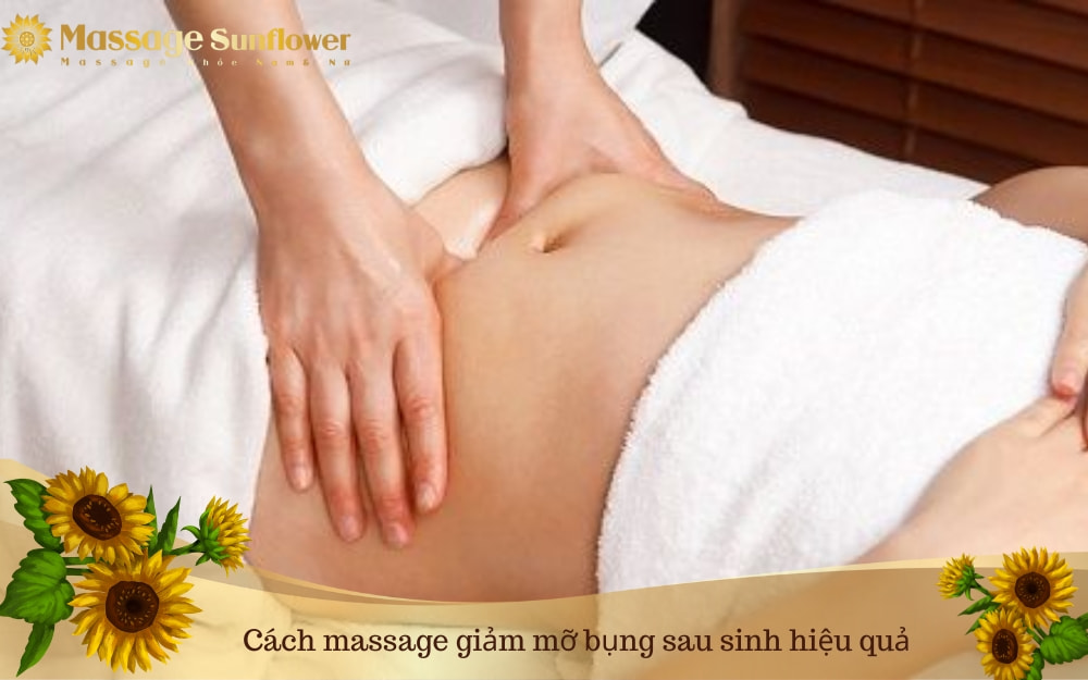 cách massage giảm mỡ bụng sau sinh tại nhà nhanh nhất