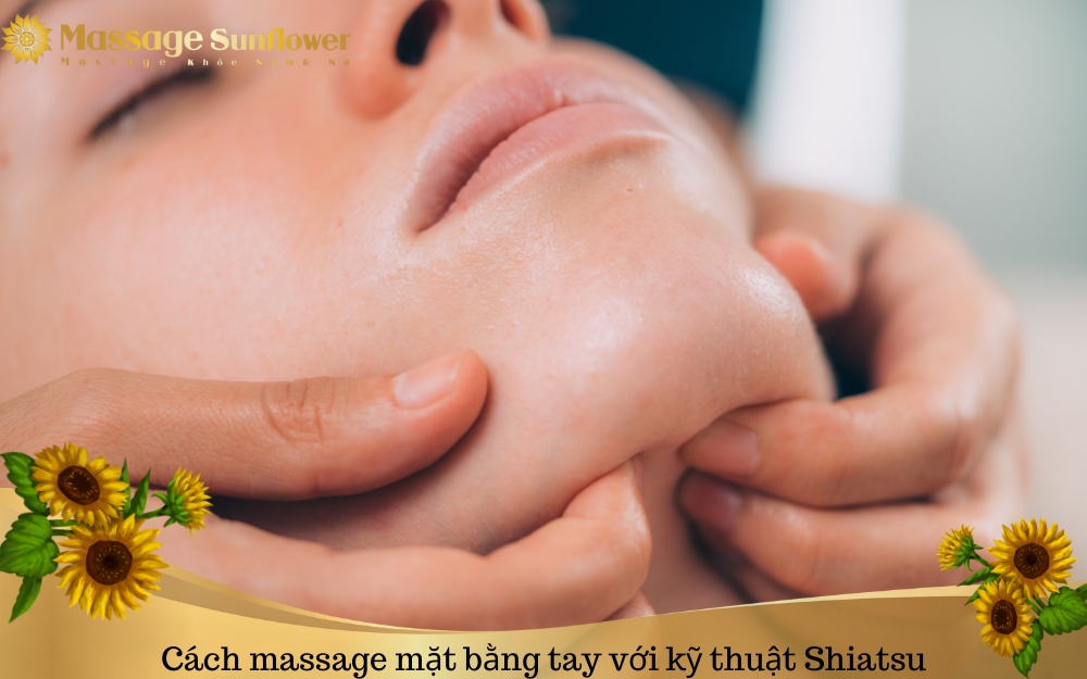 cach massage mat bang tay voi ky thuat shiatsu