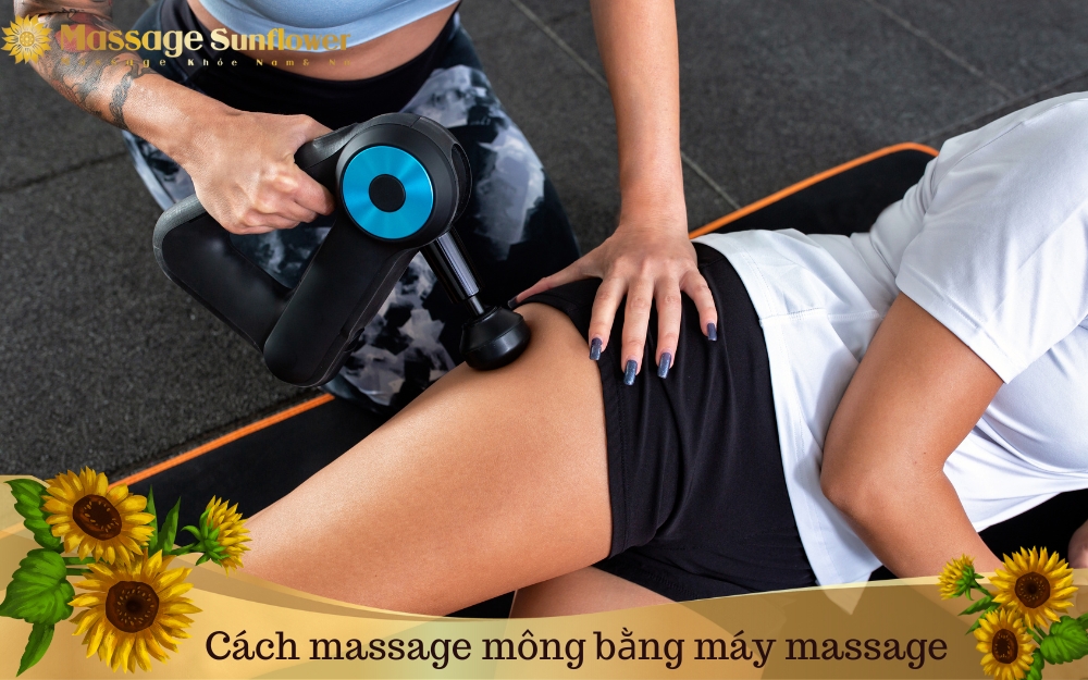 Cách sử dụng máy massage cầm tay để đấm bóp mông