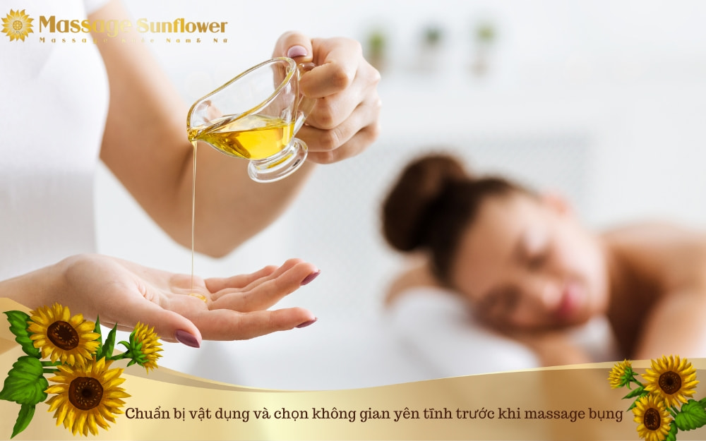 Chuẩn bị trước khi massage bụng