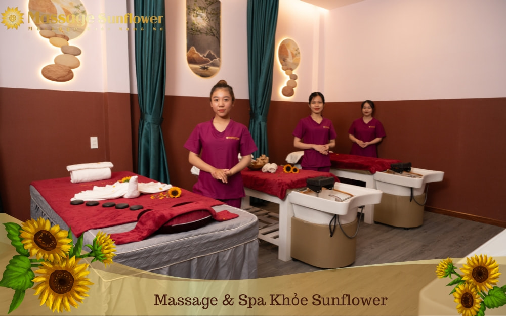 dịch vụ gội đầu dưỡng sinh tại Massage Spa Sunflower