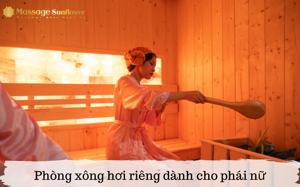 Phòng xông hơi riêng dành cho nữ