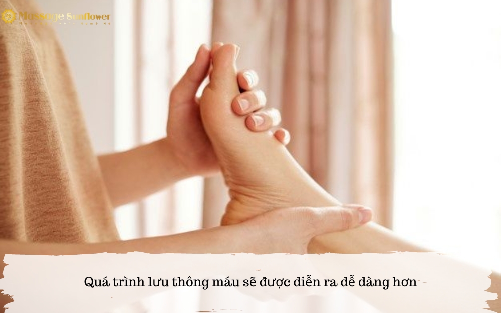 Quá trình lưu thông máu sẽ diễn ra dễ dàng hơn