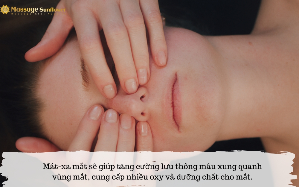 Massage mắt giúp lưu thông máu