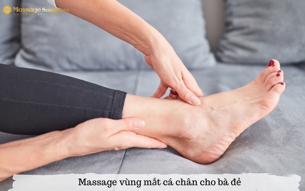 Massage chân cho bà bầu trị táo bón