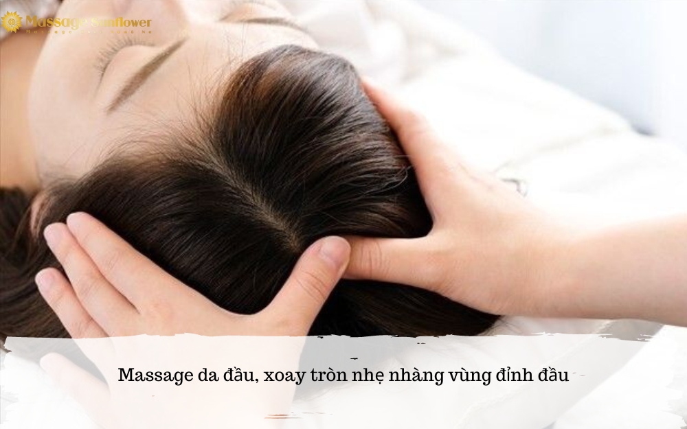 massage vùng đỉnh đầu