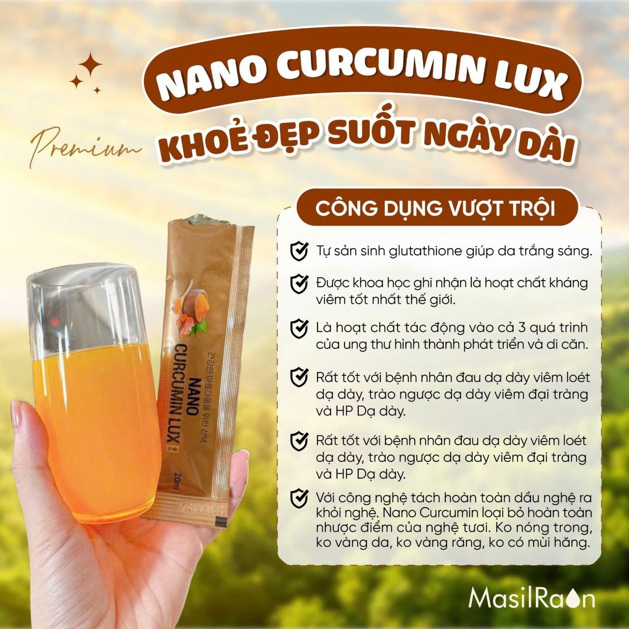 Nghệ Nano Curcumin Masilraon Lux Premium 160mg