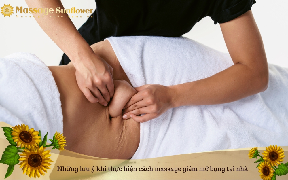 Những lưu ý khi thực hiện cách massage giảm mỡ bụng tại nhà