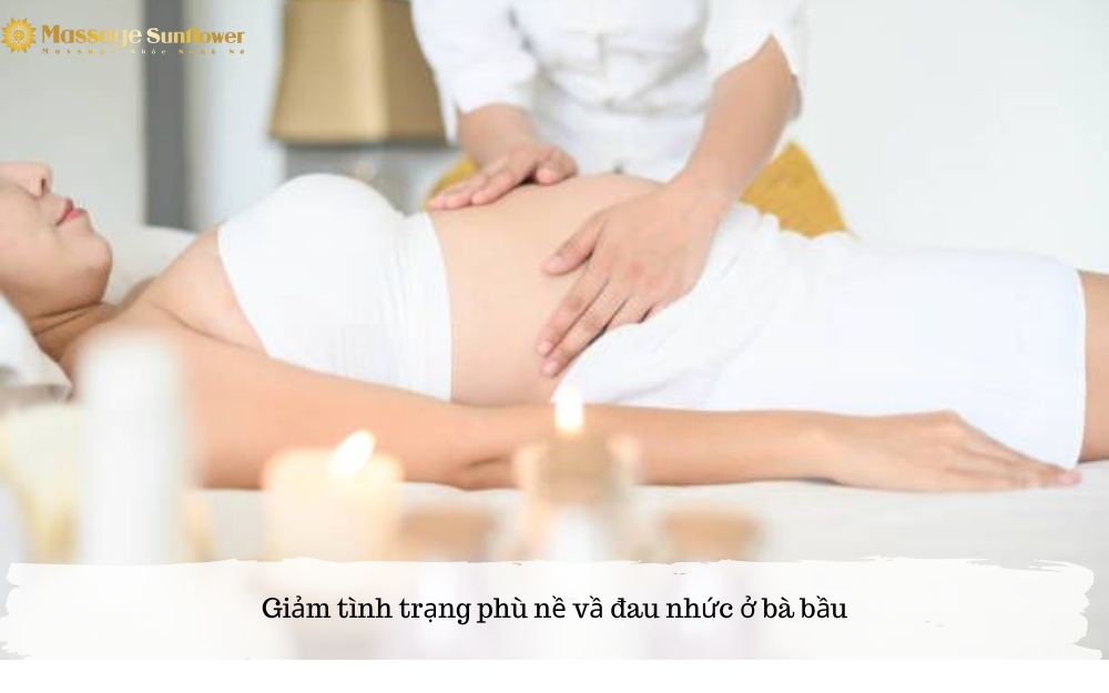 Giảm tình trạng phù nề và đau nhức ở bà bầu