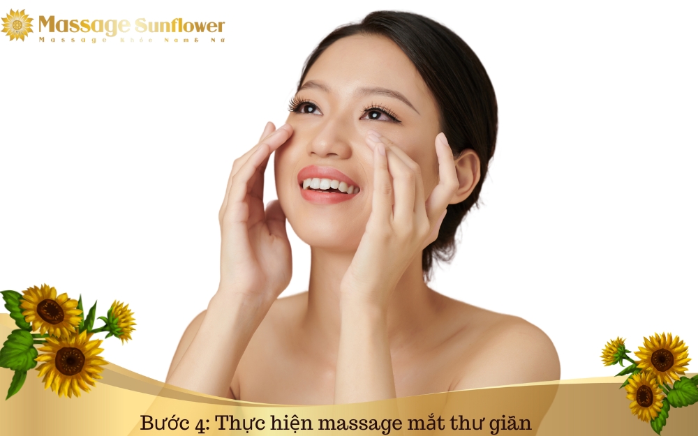 thuc hien xoa tron vung mat de giup thu gian