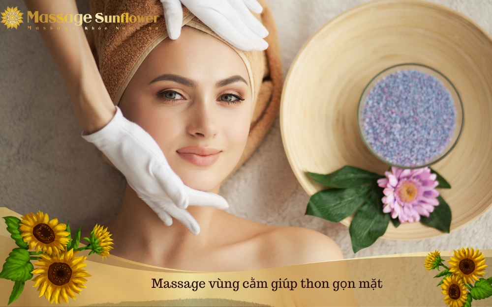 Massage vùng cằm giúp thon gọn mặt