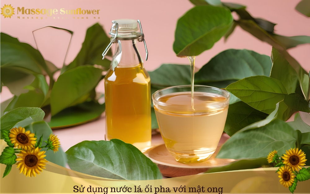cach nau va su dung nuoc la oi voi mat ong dung cach